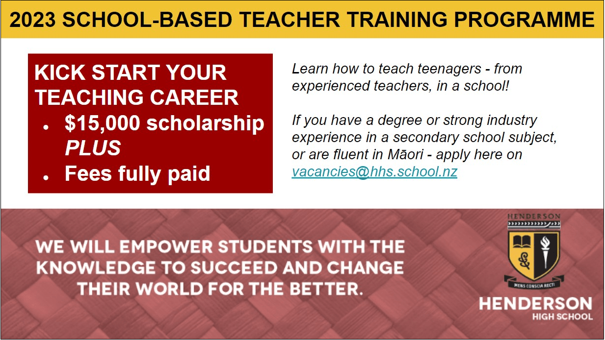 2023 School-Based Teacher Training Programme - Henderson High School